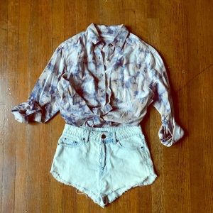 BDG High Waist Dolphin Cut Denim Short